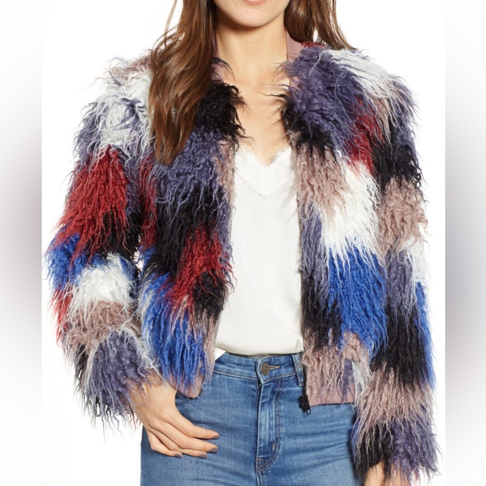 Astr the label faux fur jacket